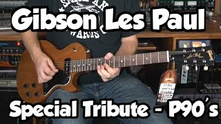 Video thumbnail for Gibson Les Paul Special Tribute P-90 - Natural Walnut Satin by Rich Bischoff
