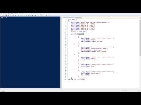 Powershell Case Switch Do While Loop