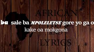 KHOISAN SANANAPO LYRICS KHOISAN SANANAPO LYRICS