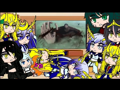 Female Kaijus react to AOT Levi Ackerman vs Beast Titan.