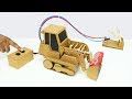 How To Make Remote Control Hydraulic Bulldozer From Cardboard