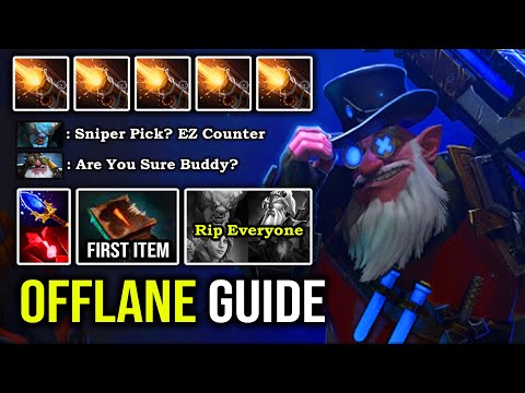 HOW TO OFFLANE & JUNGLE SNIPER LIKE A BOSS with First Item Necronomicon 100% Annoying Scepter Stun