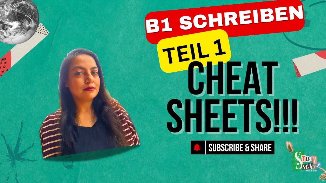 German Exam Cheat sheet: B1 Schreiben Teil 1 | Ace like a Pro| Complete Scripts #schreiben #b1