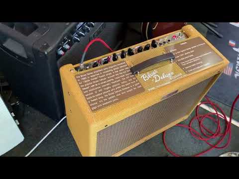 Fender Blues Deluxe Reissue 2-Channel 40-Watt 1x12" Guitar Combo 2005 - Present - Tweed image 11