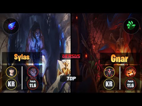 Roach SYLAS (Top) [Phase Rush] VS GNAR - Grandmaster KR Patch 11.6