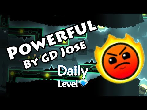 Geometry Dash - Powerful (By GD Jose) ~ Daily Level #369 [All Coins]