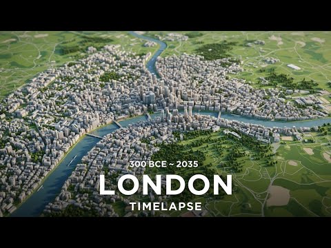 LONDON - 3D TIMELAPSE - 300 BCE to 2035