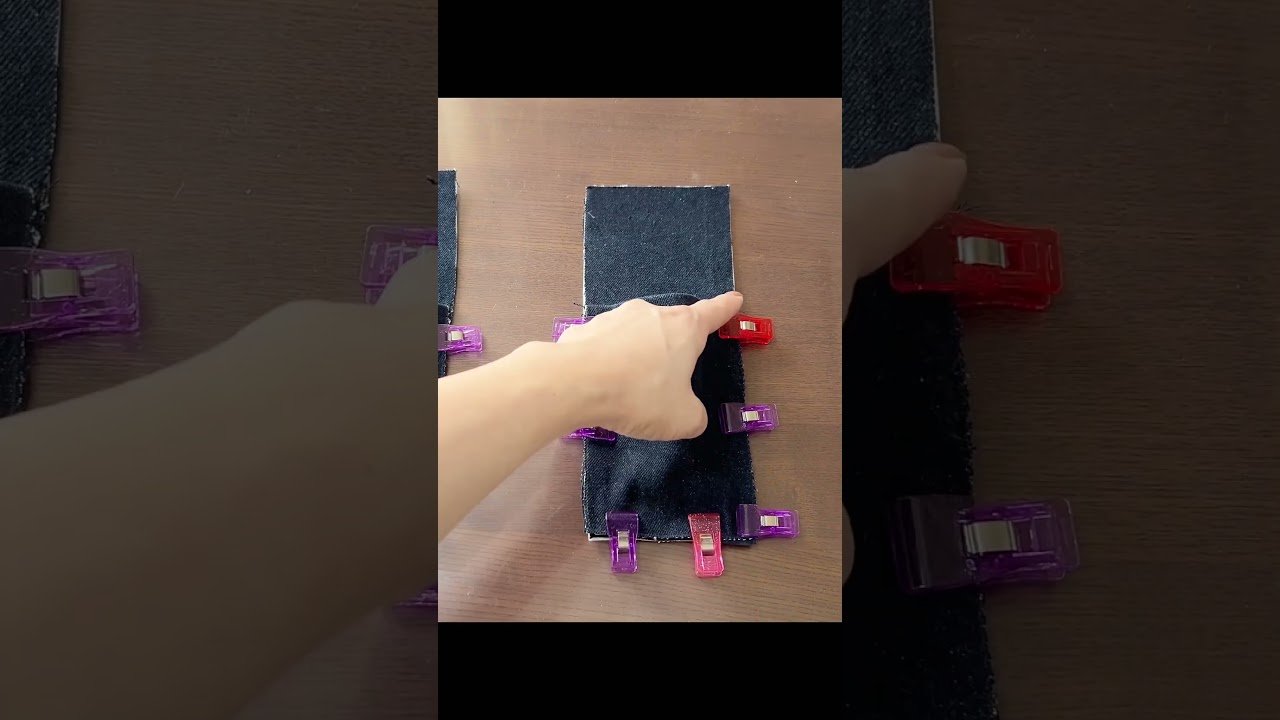 『denim remake』ウエストバッグの作り方　#shorts