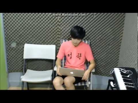 130723 SEVENTEEN TV Junghan singing 눈물뿐인 바보 (A Fool's Only Tear) - Big Bang