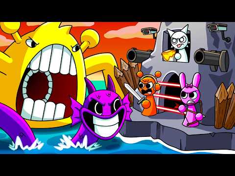 SPRUNKI: BASE DEFENSE! (Cartoon Animation)