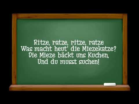 Немецкая считалка " Ritze, ratze..." (перевод в описании)