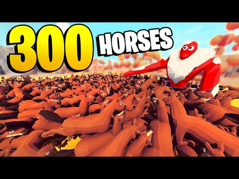 TABS - This is What Happens When 300 HORSES Fight The BOMBFIST - Totally Accurate Battle Simulator