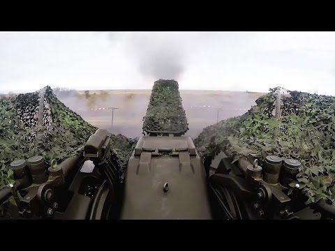 Romanian Anti-Aircraft Gun: Oerlikon GDF 35mm Twin Cannon Live Fire