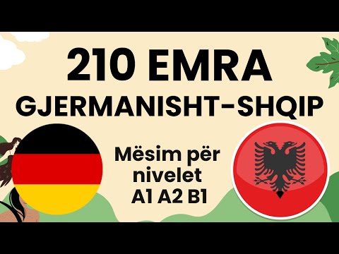 210 Emra të domosdoshëm Gjerman - Mësim për nivelet A1 A2 B1