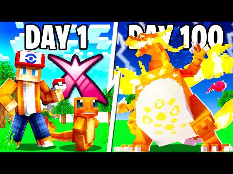 I Spent 100 Days as a GIGANTIMAX TRAINER in Pokémon Minecraft Vs My Rival! (Duos Cobblemon)