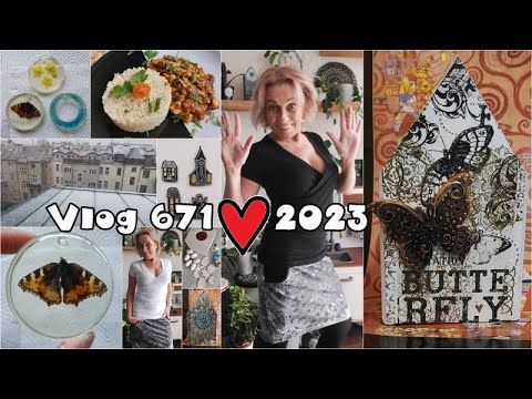 Vlog 671/23 - domečky, nové triko a pryskyřice