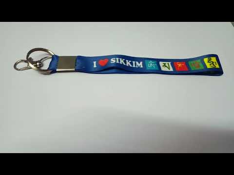I Love Sikkim Satin Keychain