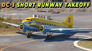 Short Runway Takeoff Challenge - DC-3 Saba Airport | MSFS 4K