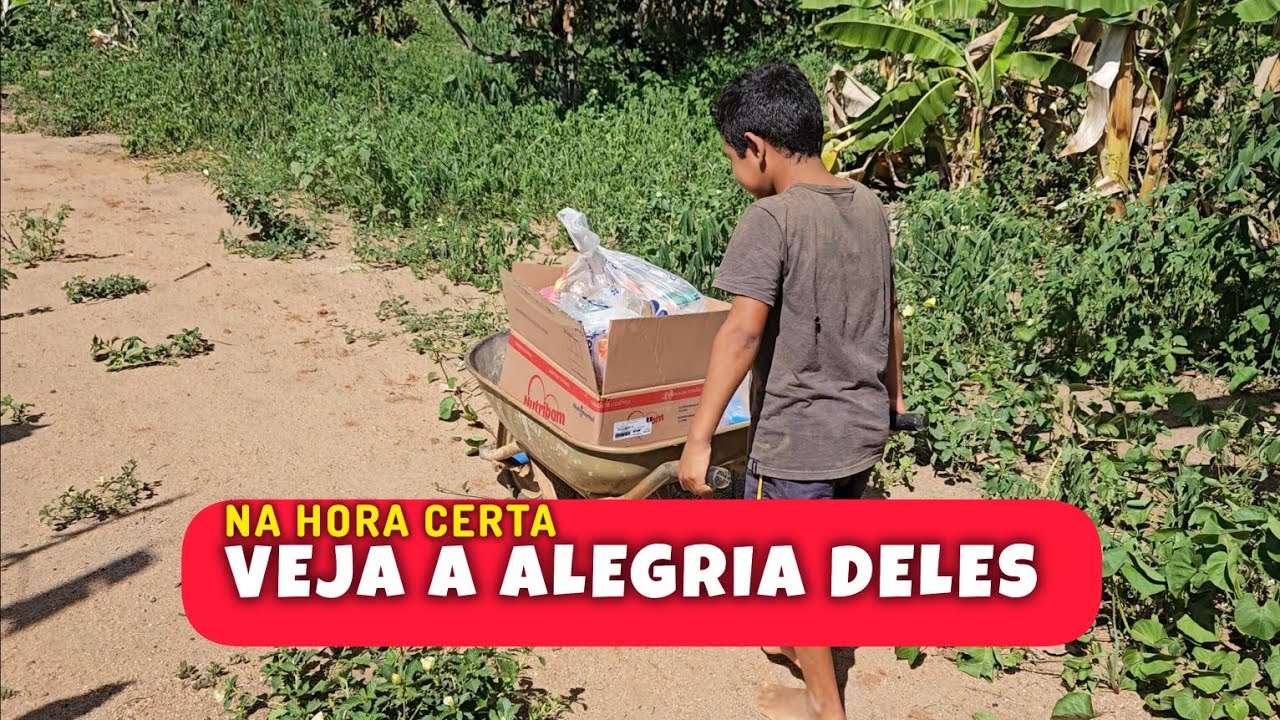 SEM ALIMENTOS PARA O ALMOÇO, CRIANÇAS NECESSITADAS RECEBEM AJUDA NA HORA CERTA!