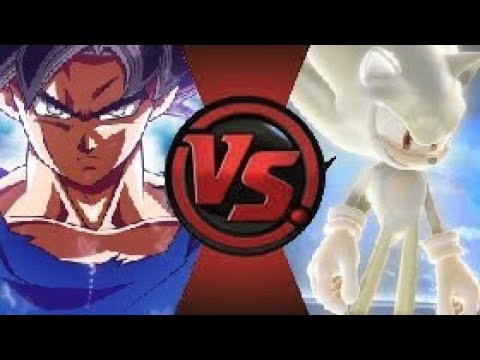 Ultra Instinct Goku vs Hyper Sonic(Dragon Ball Super vs Sonic the Hedgehog)