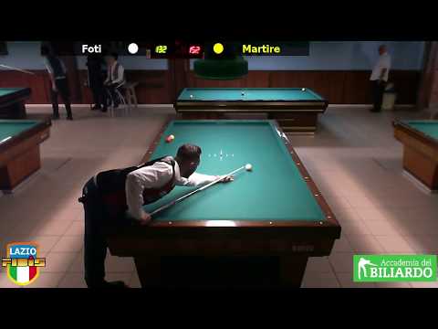 Foti vs Martire - Gara Libera Territoriale Open Accademia del Biliardo Terni Settembre 2018