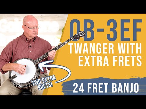 Gold Tone OB-3EF Mastertone 24-Fret Orange Blossom "Twanger" Pre-War Style Resonator Banjo with Case image 9