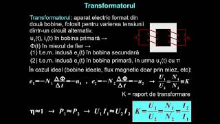 Transformatorul. Alternatorul.