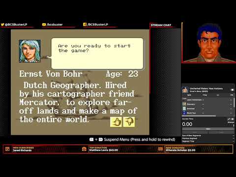 Uncharted Waters: New Horizons; Speed Run, Ernst Von Bohr (2:11:10) by BCSBuster