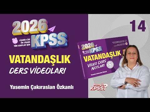 2026 KPSS Citizenship Turkish Constitutional History 14 - Yasemin Özkanlı