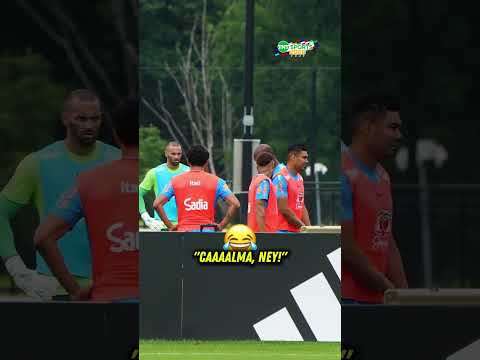 O CASEMIRO TEVE QUE ‘ACALMAR’ O NEYMAR NO TREINO! #shorts