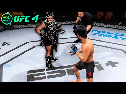 UFC4 Bruce Lee vs Kia Stevens Kharma WWE EA Sports UFC 4 PS5