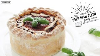 두께에 놀라는 치즈 듬뿍!🍕시카고 딥디쉬 피자 만들기 : How to make chicago deep dish pizza : ディープディッシュピザ -Cooking tree 쿠킹트리