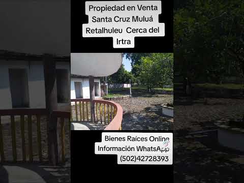 Propiedad en Venta Santa Cruz Muluá, Retalhuleu, información WhatsApp (502)42728393