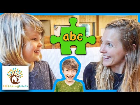 River Solves ABC Puzzle Map to Find New Forest Friends - Life Learning Littles Educational Video