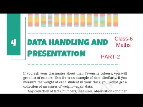 (PART-2)  Data Handling and Presentation/ Class-6 Maths NCERT Chapter-4 Ganita Prakash Solution 