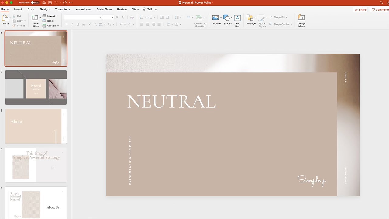 Neutral PowerPoint Template [Preview]