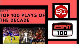 ESPN's Top 100 Plays of the Decade  | Best Plays from 2010-2020