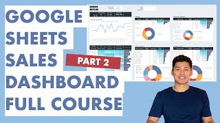 How to Build a Professional Dashboard in Google Sheets (Query Formula Advanced Course) Step-by-Step