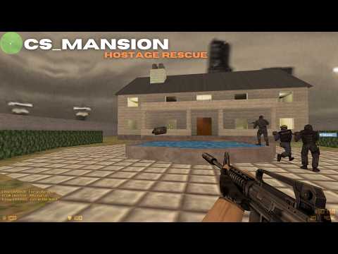 Counter strike 1.6 cs_mansion ASMR (No Commentary) PC Gameplay 1080p60 FHD 60 Fps (Nostalgic)