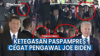 Download lagu Setelah Xi Jinping, Detik detik Pengawal Joe Biden Juga Dicegat Paspampres mp3