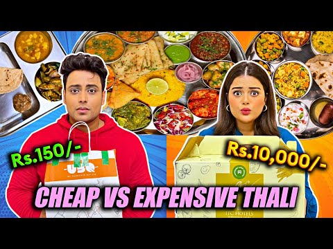Rs.150 vs Rs.300 vs Rs.3500 THALI | Which one is Better?  *Most Expensive Thali we have Eaten*