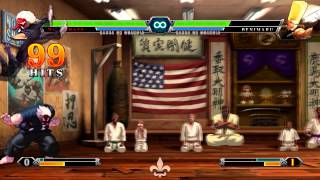 KOF XIII Steam Edition Mr. Karate Combo { 4 Bars - Full HD Cancel - 624 Total Damage }