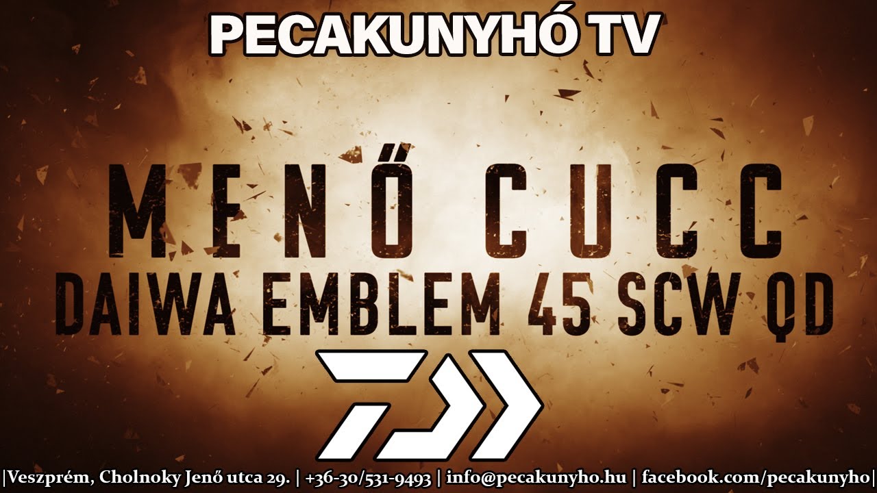 PecakunyhóTV - MENŐ CUCC ➡Daiwa Emblem 45 SCW QD+Prologic XD Distance+Nevis Snatch Micro 8+KÖTÉS