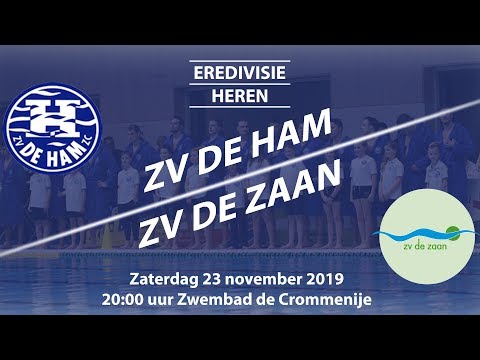 Zaterdag 23 november 2019, 20:00 uur. ZV De Ham H1 - Zv de Zaan H1