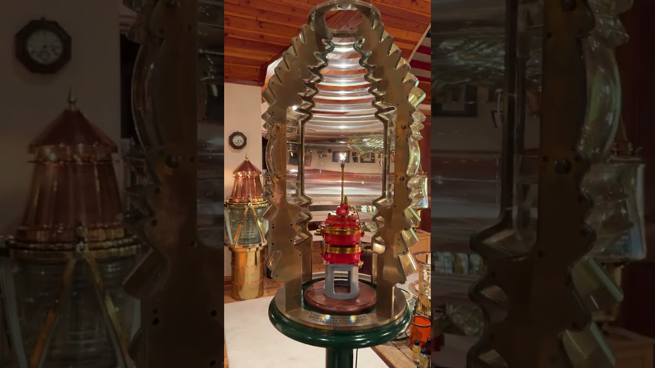 CA 1875 CHANCE TWO WICK CAPILLARY OIL LAMP - LIGHTHOUSE