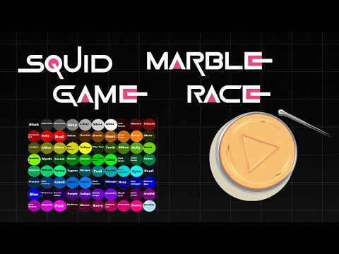 Squid Game, but It's Marble Race in Algodoo