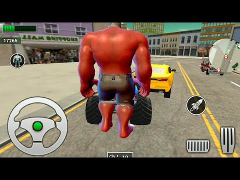 Monster Superhero Crime City Battle - Monster Vs Red Hulk Vs Thanos Vs Monster Villains GamePlay