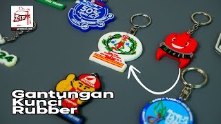 Souvenir gantungan kunci rubber natal