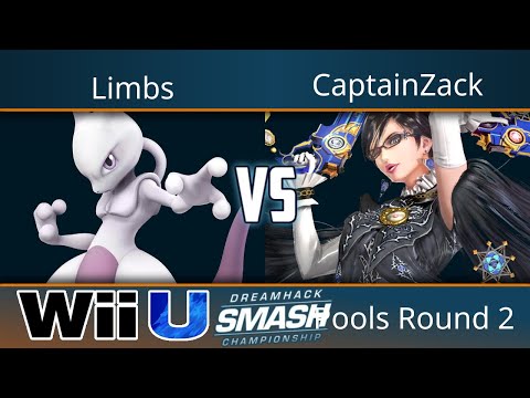 Dreamhack Atlanta 2017 - Limbs (MewTwo) vs CaptainZack (Bayonetta) - Smash 4 Pools Round 2