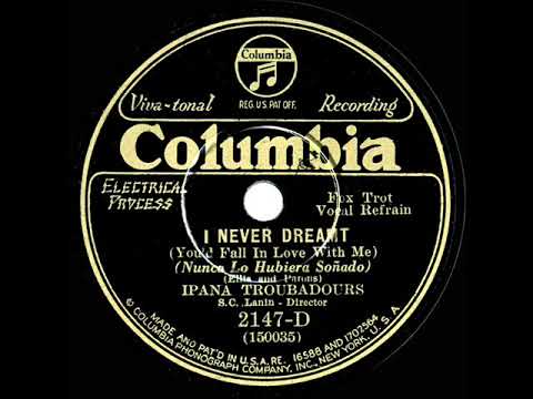 1930 Ipana Troubadours - I Never Dreamt (You’d Fall In Love With Me) (Smith Ballew, vocal)